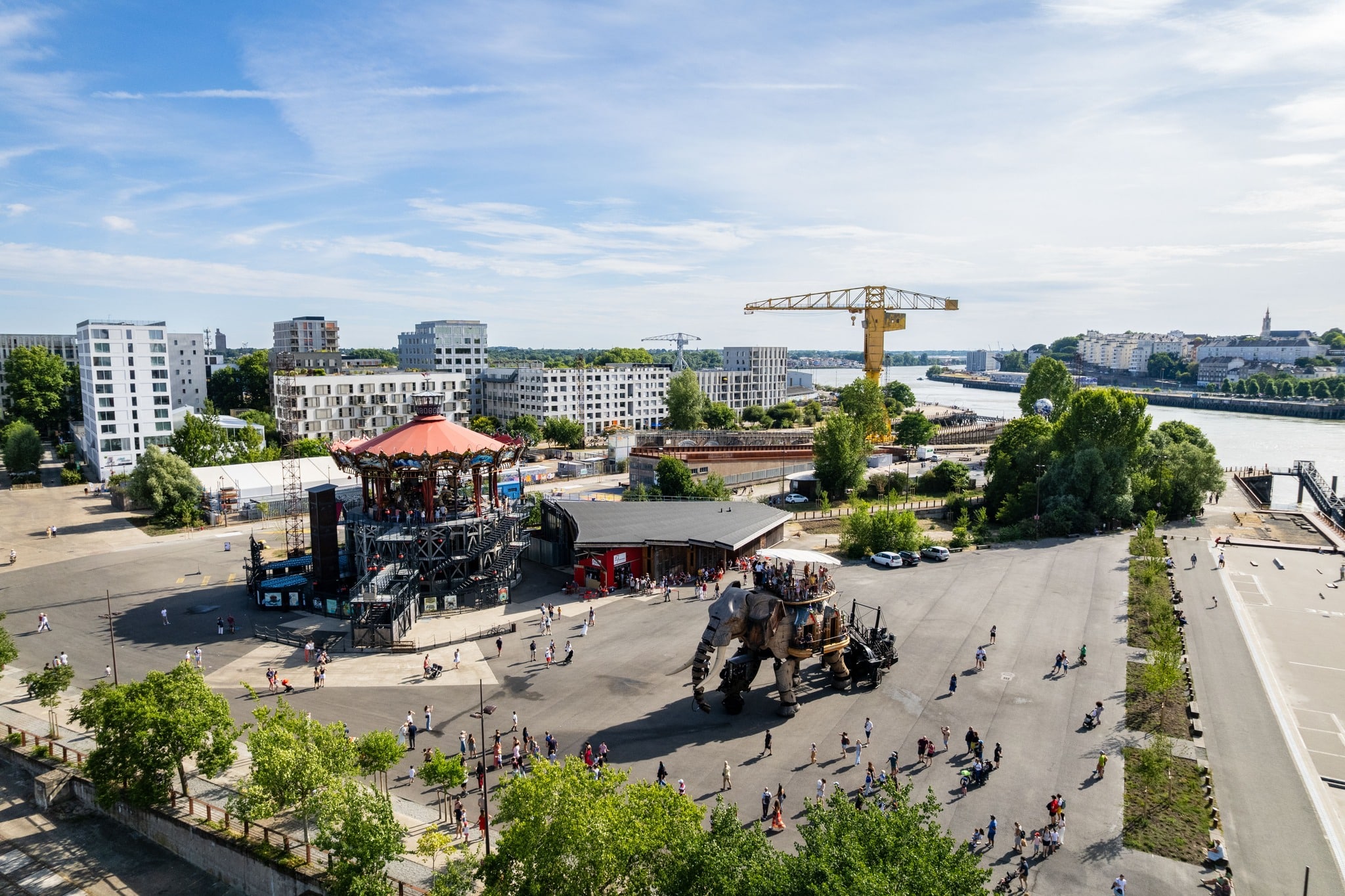 Grand Elephant et Carroussel des Mondes Marins à Nantes