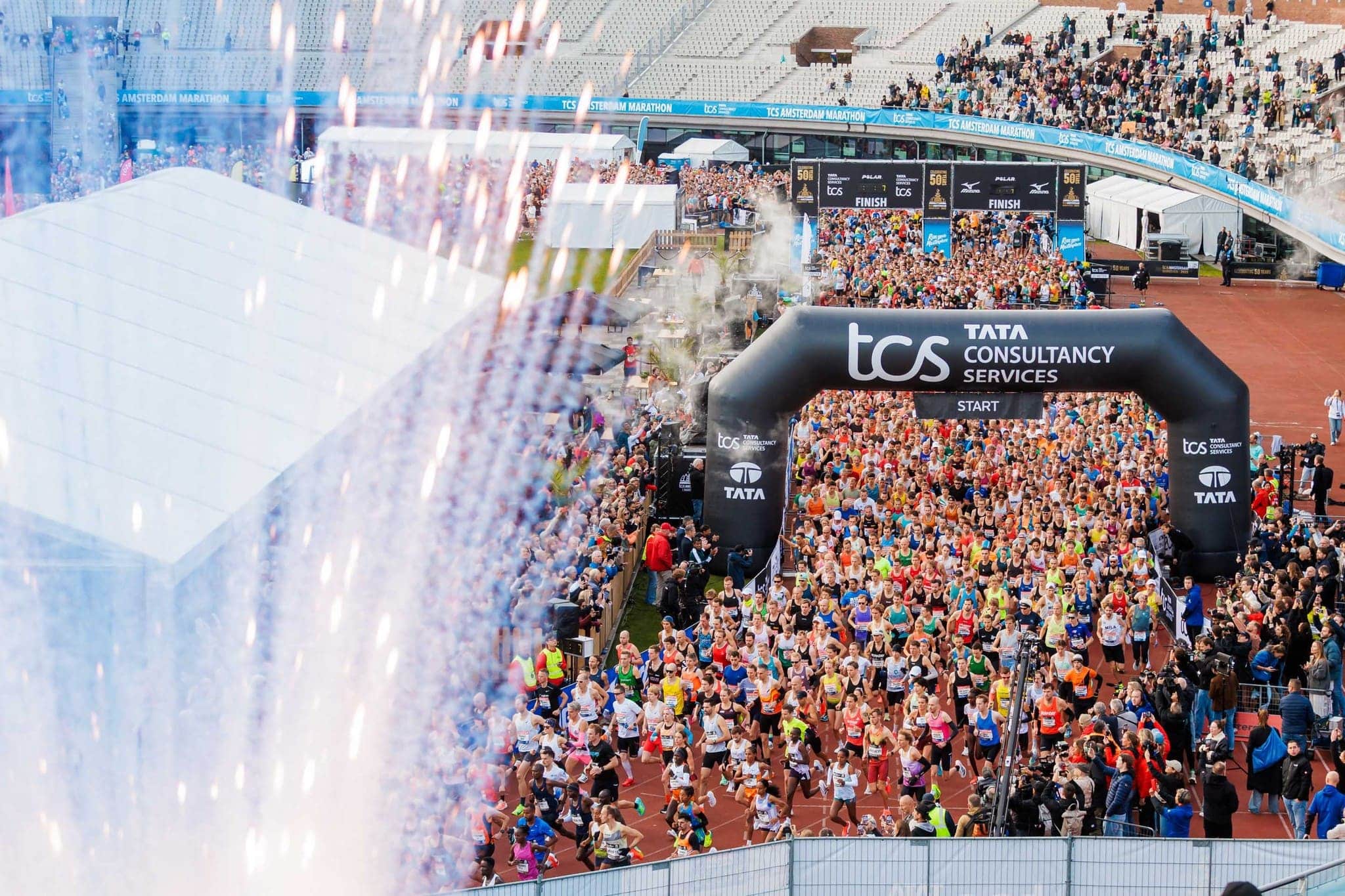 Support des championnats nationaux des Pays-Bas, le Marathon d'Amsterdam 2025 a sacré Khalid Choukoud et Anne Luitjen.