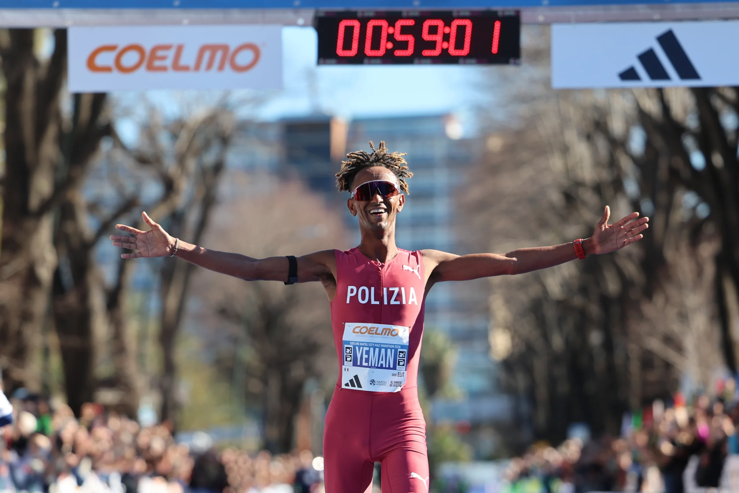 Semi-marathon de Naples 2026 : Yeman Crippa s’impose en 59’01, nouveau record d’Italie et 2e performance européenne de l’histoire. Une performance exceptionnelle sur le parcours le plus rapide d’Italie.