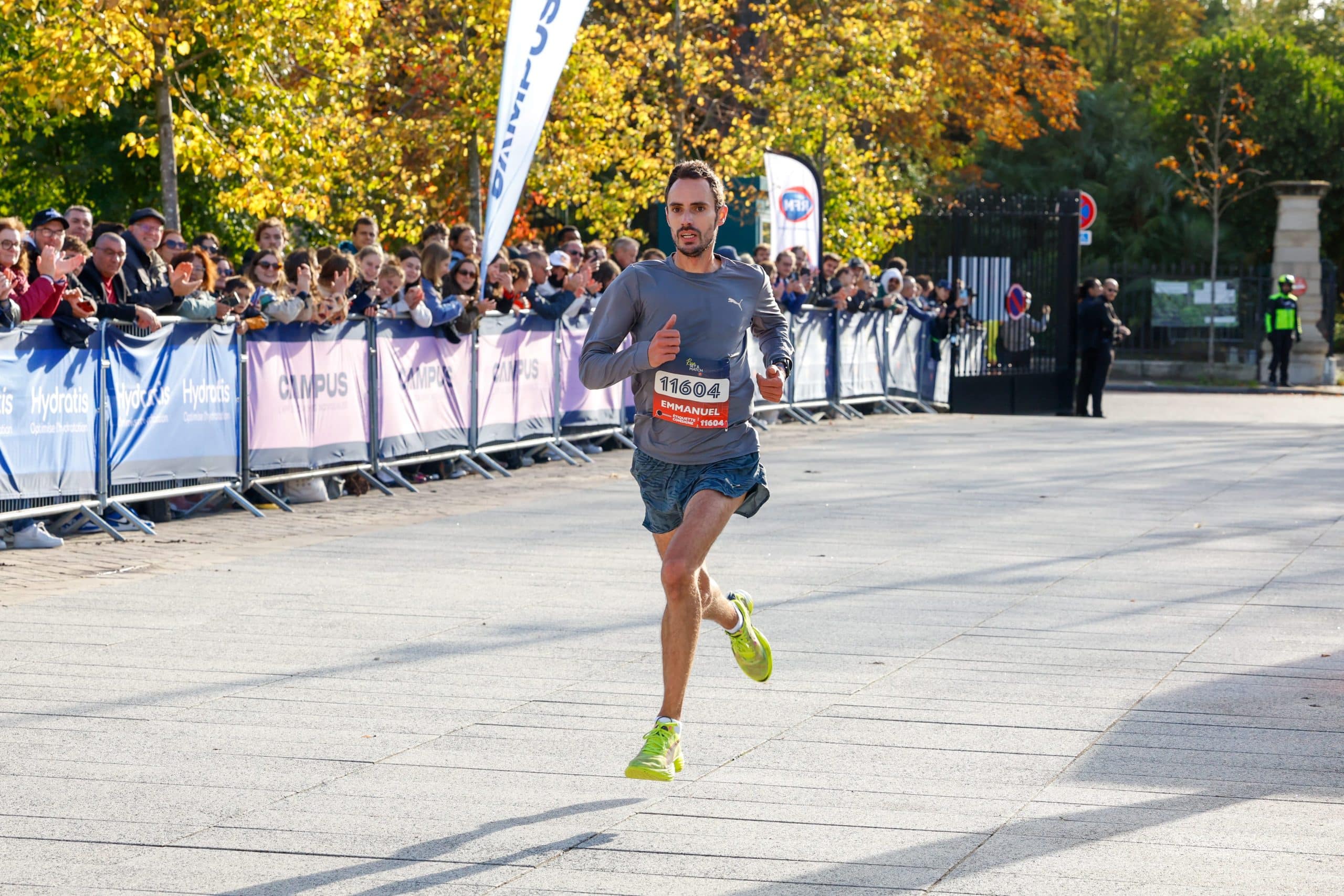 Emmanuel Roudolff-Levisse a rallié la ligne d’arrivée en 30’42 lors de la première édition de Run Set & Match à Roland-Garros.