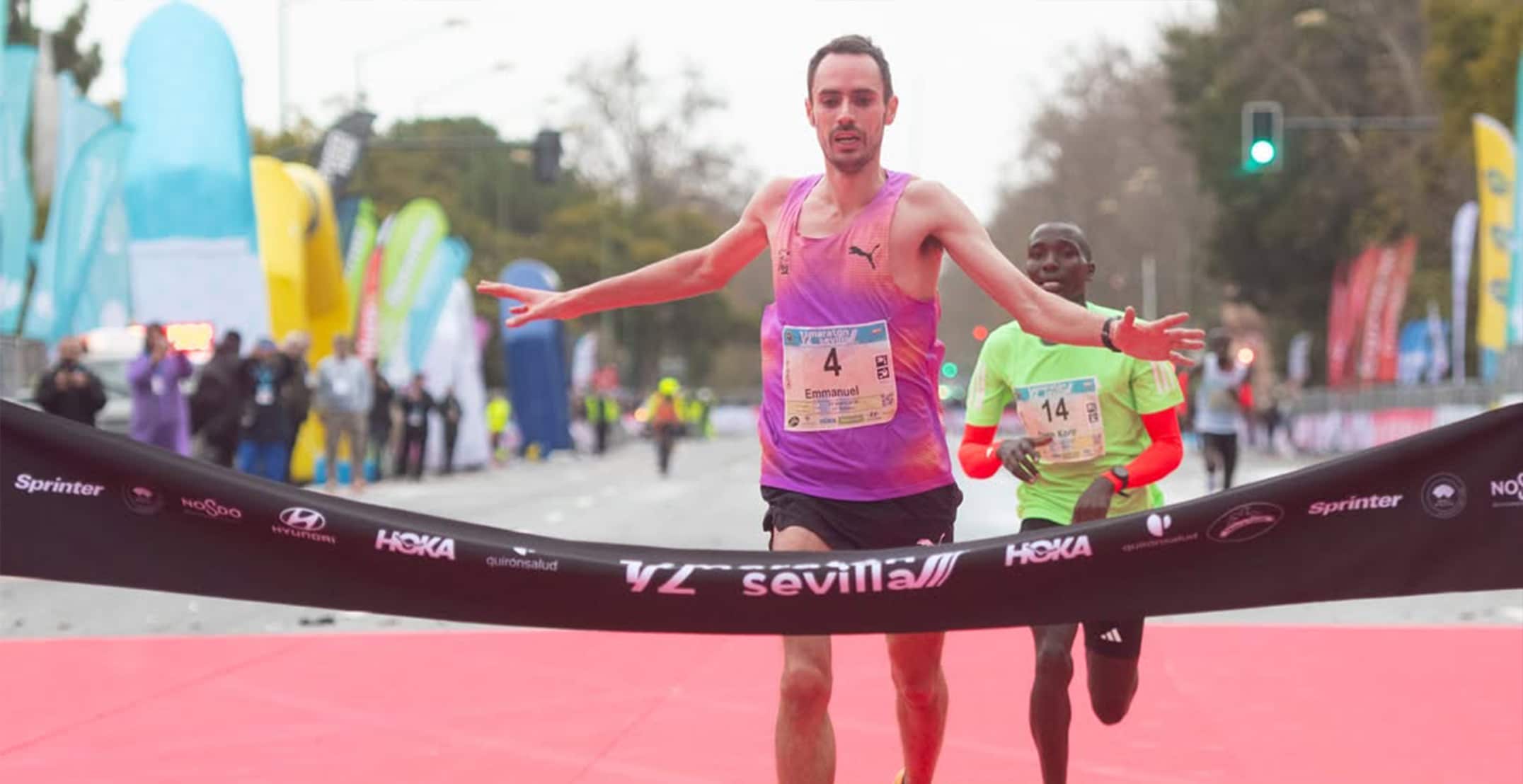 20 000 coureurs, record féminin historique, victoire d’Emmanuel Roudolff-Levisse au sprint et performances de très haut niveau au Semi-marathon de Séville 2026.