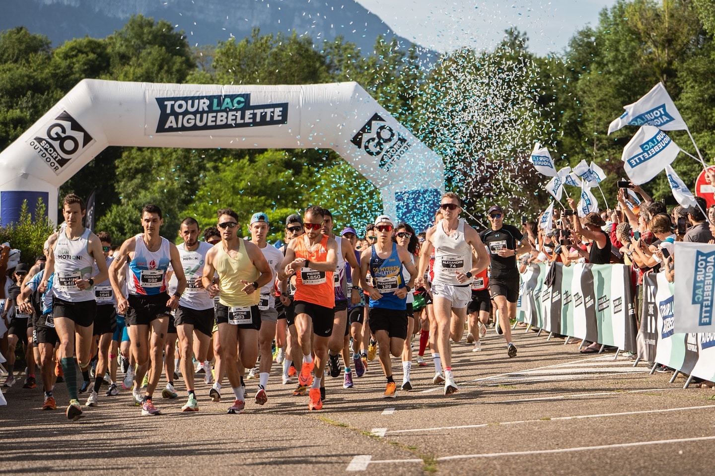 Le Tour du Lac d’Aiguebelette : Corentin Pellicier et Magalie Aureille font tomber les records