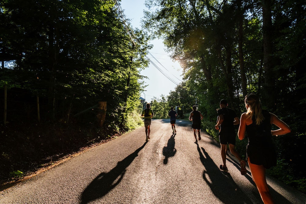 Les coureurs profitent de la nature exceptionnelle du massif du Vercors.